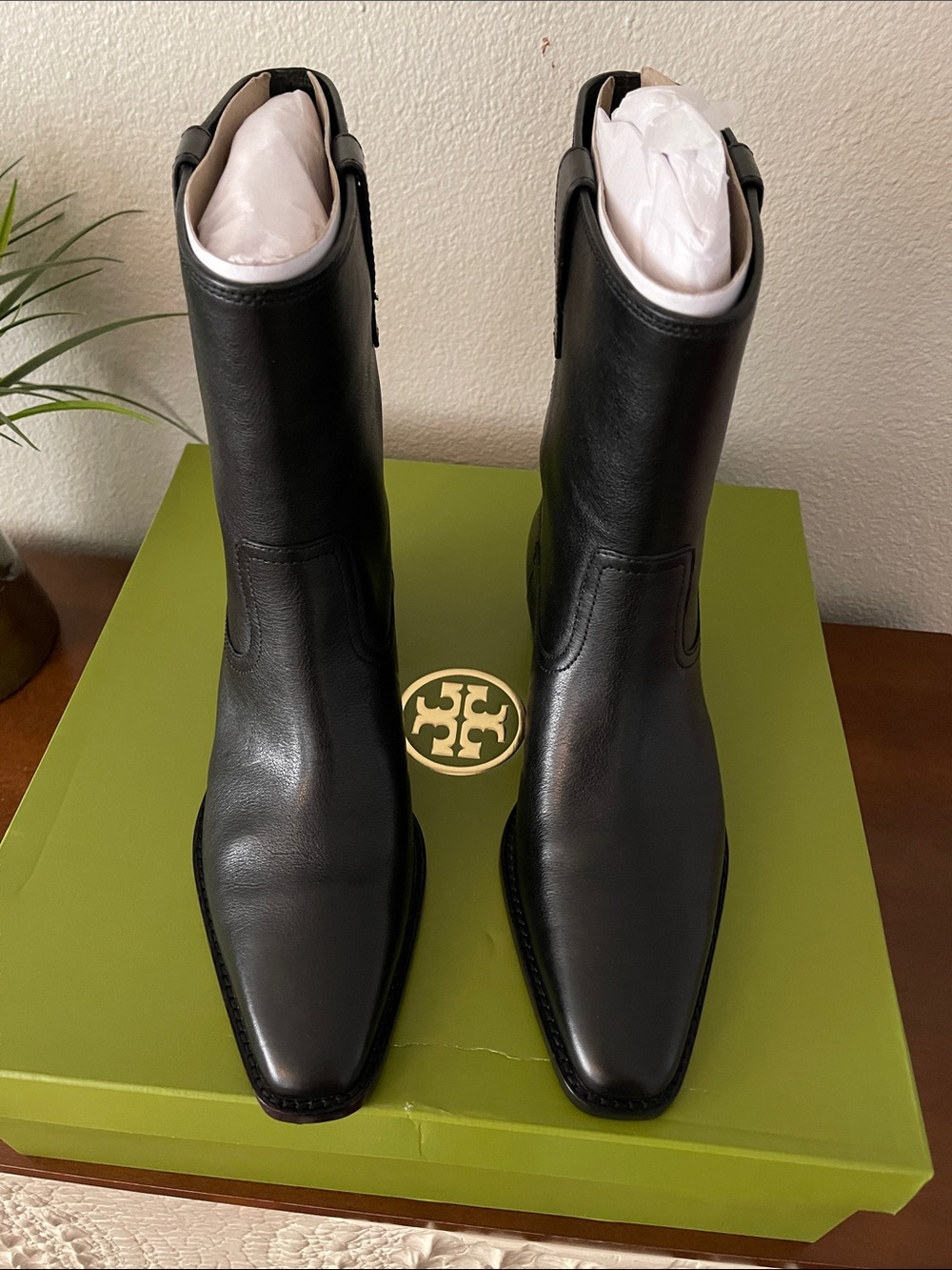 Tory Burch Leather City Boots